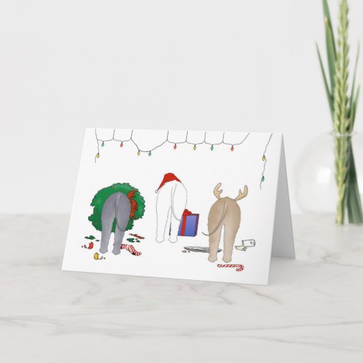 Niets steekt Kerstmis Bedlington uit Feestdagen Kaart (Voorkant)