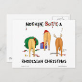 Niets steekt Kerstmis Rhodesian uit Feestdagenkaart (Voorkant / Achterkant)