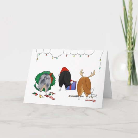 Niets steekt Kerstmis Sheltie uit Feestdagen Kaart (Voorkant)
