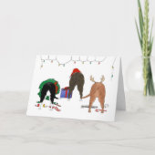 Niets steekt Kerstmis Staffie uit Feestdagen Kaart (Voorkant)