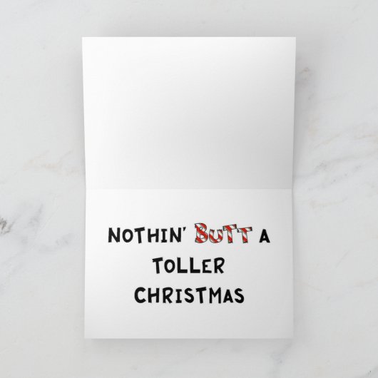 Niets steekt Kerstmis Toller uit Feestdagen Kaart (Binnen)