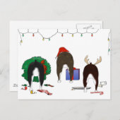 Niets steekt Kerstmis van Boston uit Terrier Feestdagenkaart (Voorkant / Achterkant)