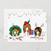 Niets steekt Kerstmis van de Brak uit Feestdagenkaart (Voorkant / Achterkant)