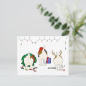 Niets steekt Kerstmis van de Hefboom uit Feestdagenkaart (Staand voorkant)