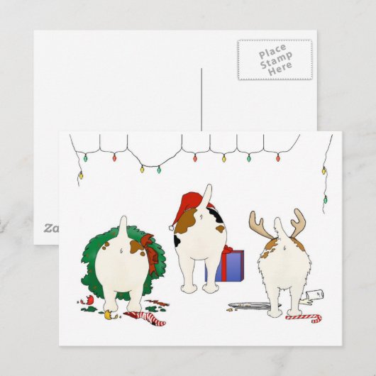 Niets steekt Kerstmis van de Hefboom uit Feestdagenkaart (Voorkant / Achterkant)