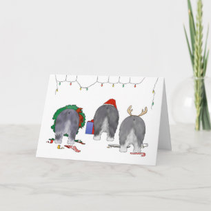 Niets steekt Kerstmis van de Herdershond uit Feestdagen Kaart