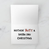 Niets steekt Kerstmis van Shiba uit Inu Feestdagen Kaart (Binnen)