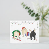 Niets steekt Pug Kerstmis uit Feestdagenkaart (Staand voorkant)