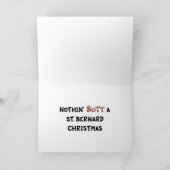 Niets steekt St. Bernard Kerstmis uit Feestdagen Kaart (Binnen)