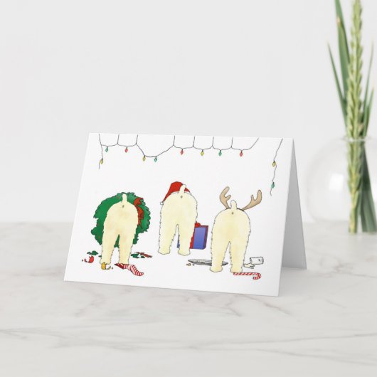 Niets steekt Wheaten Kerstmis uit Feestdagen Kaart (Voorkant)