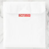 Niets Stempel Ronde Sticker (Tas)
