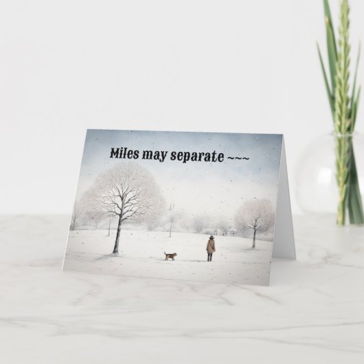 NIETS STOPT DE LIEFDE KERST KAART VOOR IEDEREEN (Voorkant)