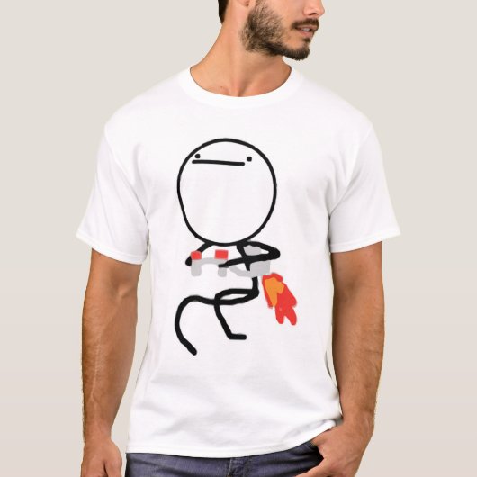Niets te doen hier Jet Pack Guy T-shirt (Voorkant)