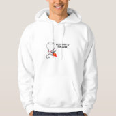 Niets te doen hier meme hoodie (Voorkant)