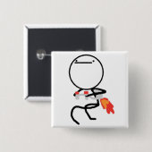Niets te doen hier Rage Face Meme Vierkante Button 5,1 Cm (Voorkant /achterkant)