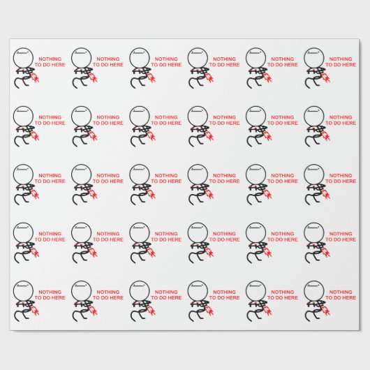 Niets te doen, meme cadeaupapier (Vlak)