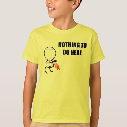 Niets te doen t-shirt (Voorkant)