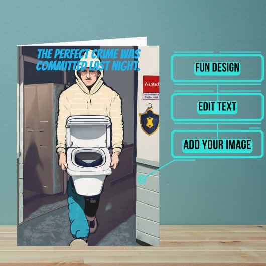 Niets te gaan op grappige politie verjaardag kaart