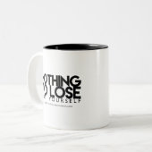 Niets te verliezen, maar je podcast Logo Mok (Voorkant links)