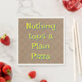 Niets Topjes een Plain Pizza Typografie Servet (Insitu)