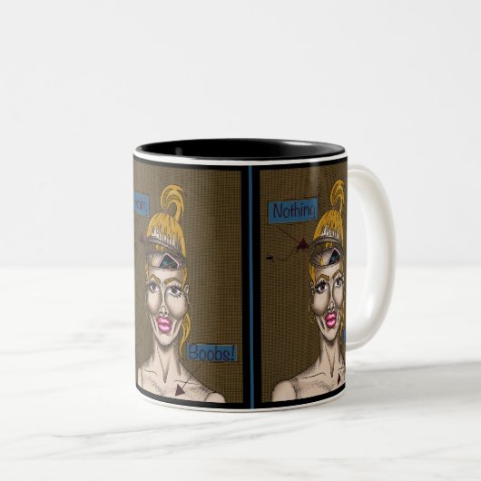 Niets Tweekleurige Koffiemok (Voorkant rechts)