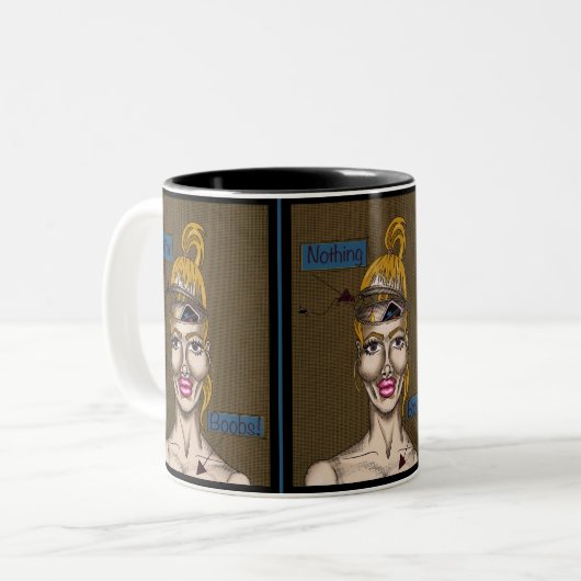 Niets Tweekleurige Koffiemok (Voorkant links)