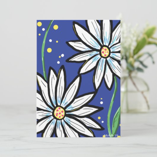 Niets van Daisies Bedankkaart (Staand voorkant)