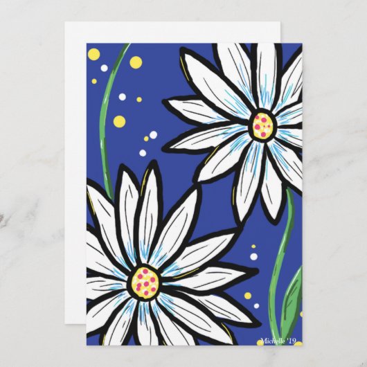 Niets van Daisies Bedankkaart (Voorkant / Achterkant)