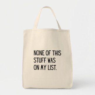 Niets van deze Stuff Canvas tas