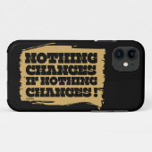 NIETS VERANDERT ALS NIETS INSPIREREND VERANDERT Case-Mate iPhone CASE (Achterkant (horizontaal))