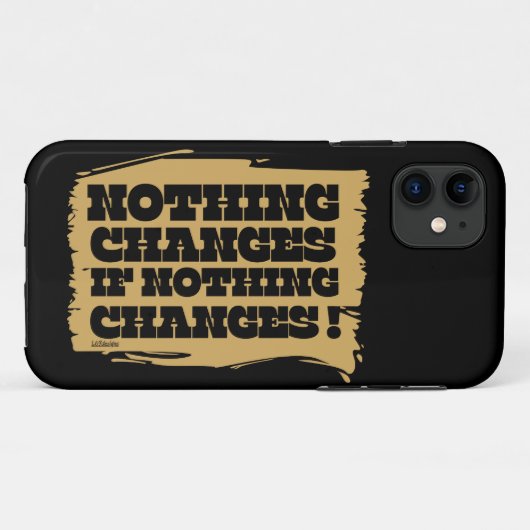 NIETS VERANDERT ALS NIETS INSPIREREND VERANDERT Case-Mate iPhone CASE (Achterkant (horizontaal))