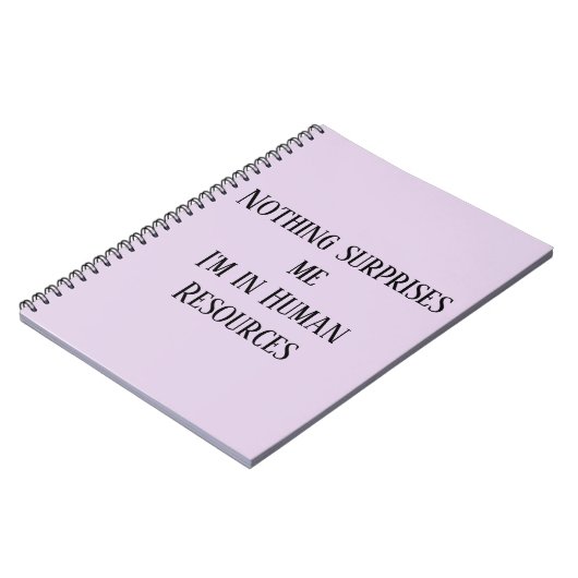 Niets verbaast me dat ik in Human Resources zit Notitieboek (Linkerzijde)