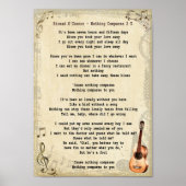 Niets vergeleken met 2 U Song Lyric Print (Voorkant)