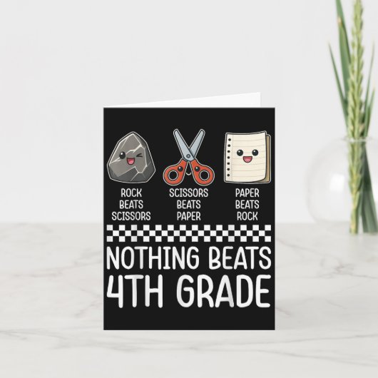 Niets verslaat 4e klas grappig terug naar school K Kaart (Voorkant)