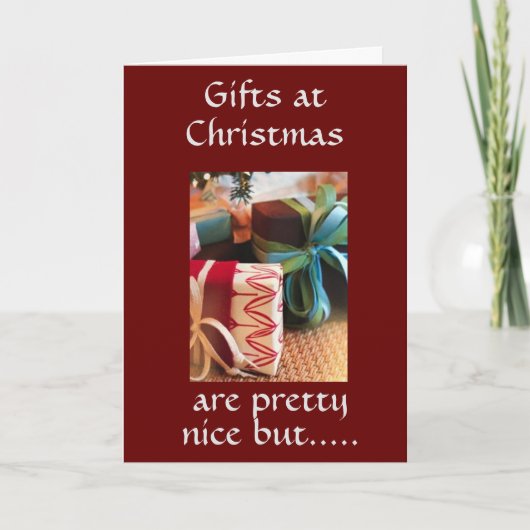 *NIETS VERSLAAT FAMILIE & VRIENDEN* MET KERSTMIS KAART (Voorkant)