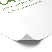 Niets verslaat Matcha – Japanse Matcha Quote Poster (Hoek)