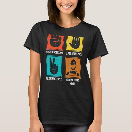 Niets verslaat Miner Geoloog Mineworker Rock Hunt T-shirt (Voorkant)