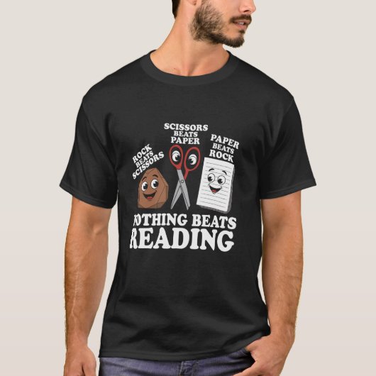 Niets verslaat Reading Rock Paper Scissors voor Bo T-shirt (Voorkant)