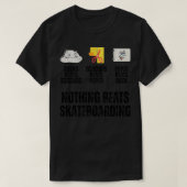 Niets verslaat Skateboarden Rock Paper Scissors Fu T-shirt (Design voorkant)