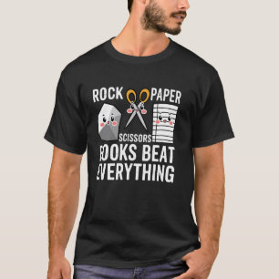 Niets verslaat Steen Papier Schaar lezen T-shirt