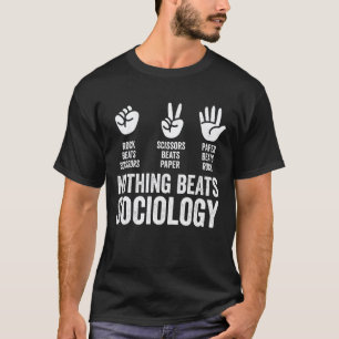 Niets verslaat steen papier schaar sociologie Funn T-shirt