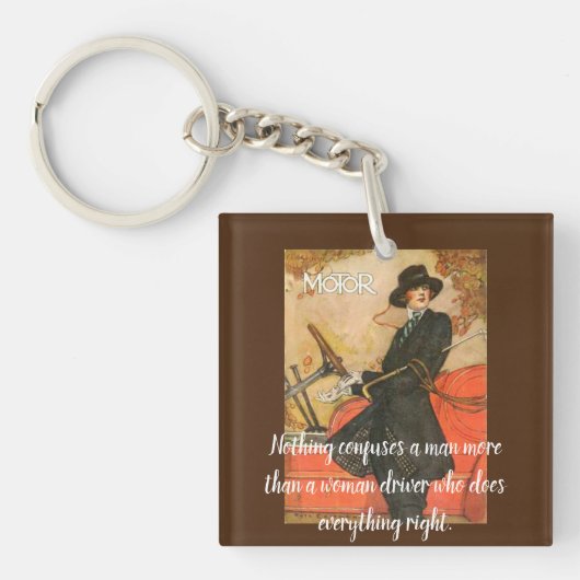 "Niets verwart een man meer.." Sleutelhanger (voorkant)