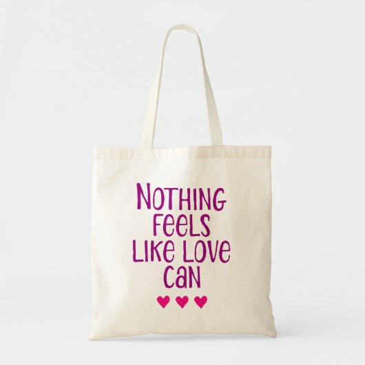 Niets voelt als liefde kan. tote bag (Voorkant)