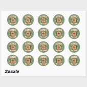 Niets voert voor altijd uit ronde sticker (Vel)