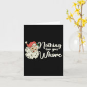 Niets voor jou Grappig Kerstman T-shirt Kaart (Gele Bloem)