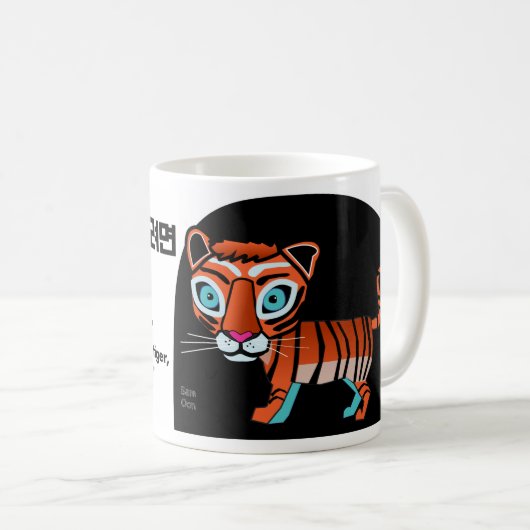 Niets waagt zich aan niets wint spreekwoord koffiemok (Voorkant rechts)