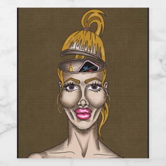 Niets Wijn Etiket (Enkel label)