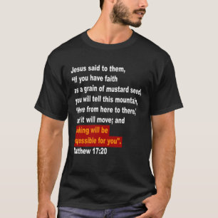 Niets zal onmogelijk Witte text2280png2280 zijn T-shirt