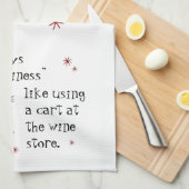 Niets zegt dat ik een grappige prijsopgave voor wi theedoek (Quarter Fold)