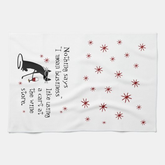 Niets zegt dat ik een grappige prijsopgave voor wi theedoek (Horizontaal)